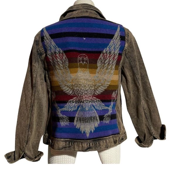 Upcycled Jean Jacket by MB Designs - Picture 3 of 12